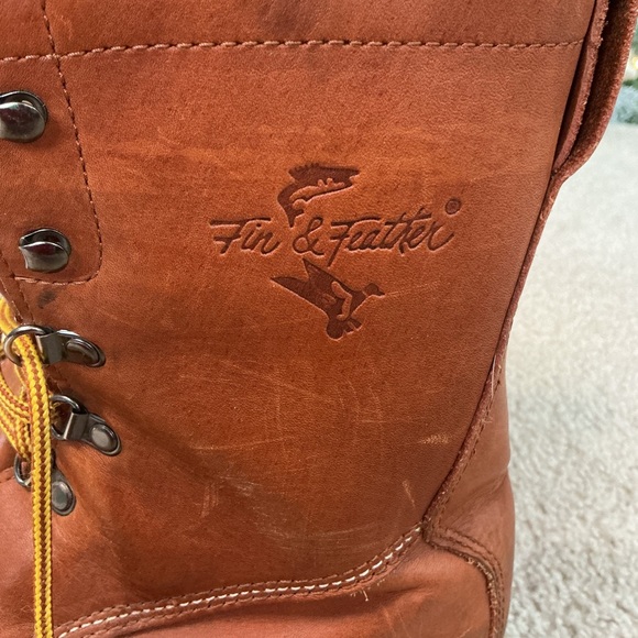 Men's Tan Leather Boots with Black Soles - Picture 2 of 10